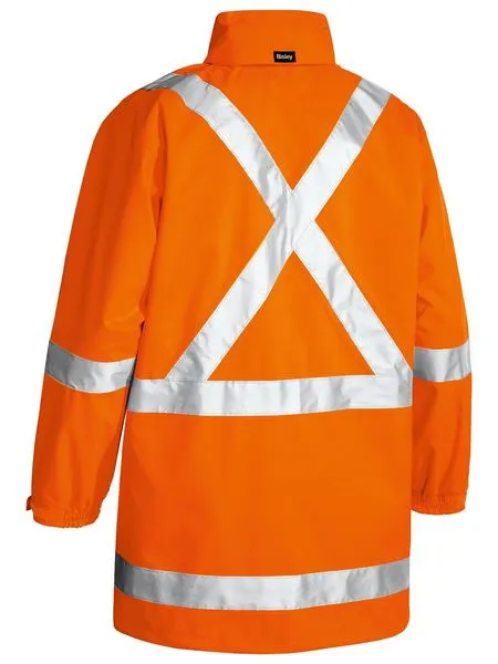 Bisley X Taped Hi Vis Rain Shell Jacket-(BJ6968T)