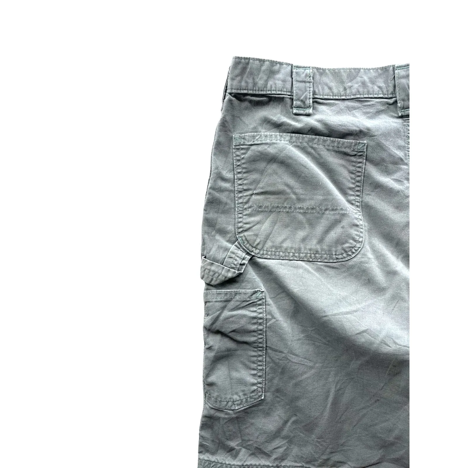 Carhartt Faded Gray Relaxed Fit Canvas Utility Cargo Shorts