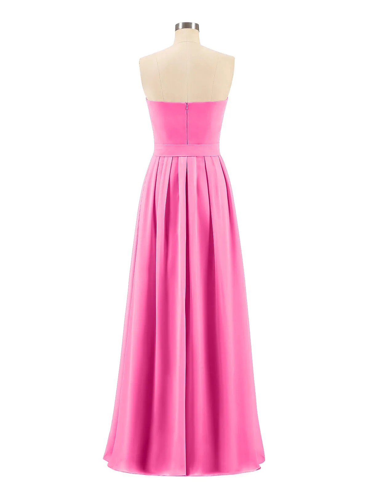 Chiffon Strapless Bridesmaid Gown with Sash-Azalea