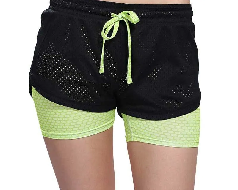 Colorful Women's Polyester Running Shorts