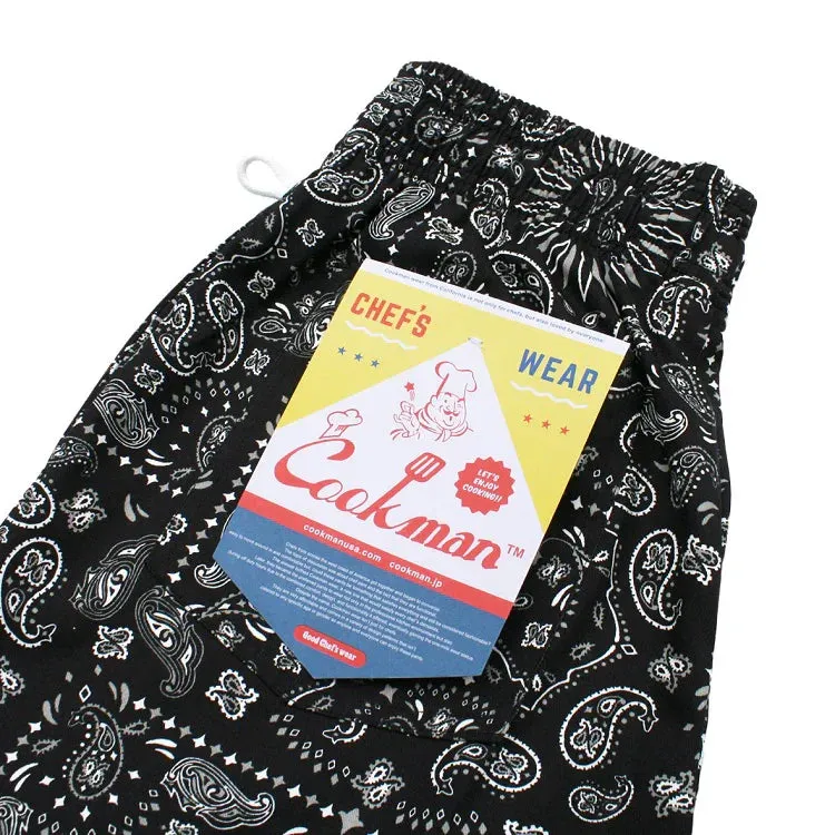 Cookman Chef Shorts Paisley/Black