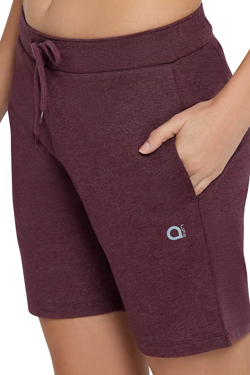 Essential Relaxed Shorts - Pomegranate Marl