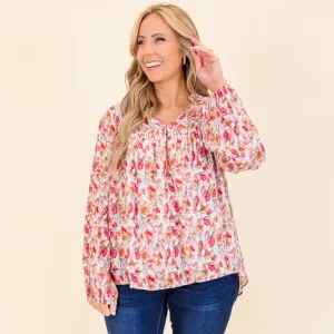 Graceful Blossom Top, Pink