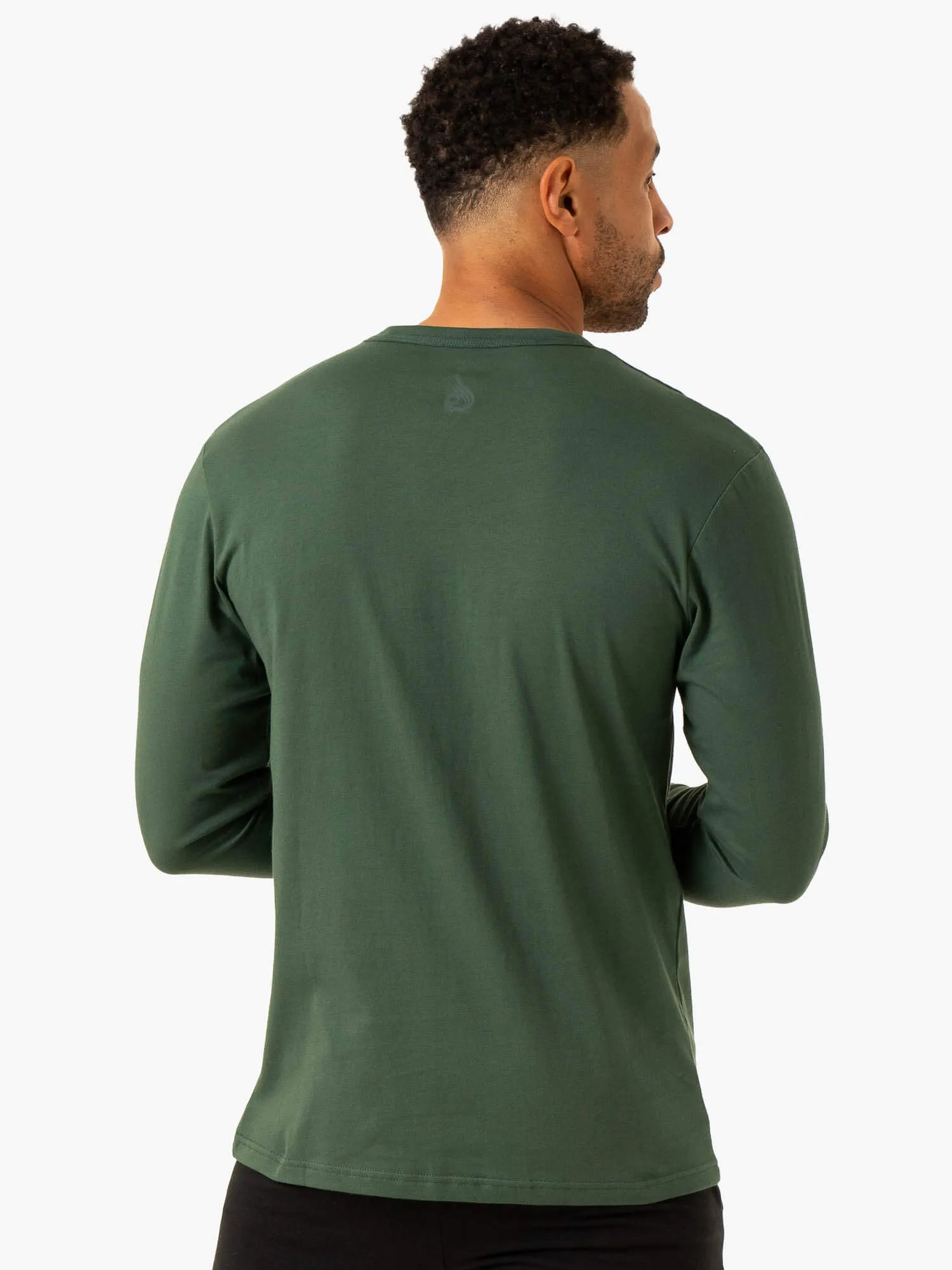 Graphic Long Sleeve T-Shirt - Dark Green