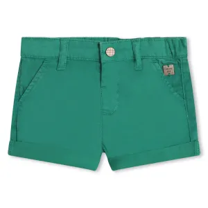 Green Baby Cotton Shorts