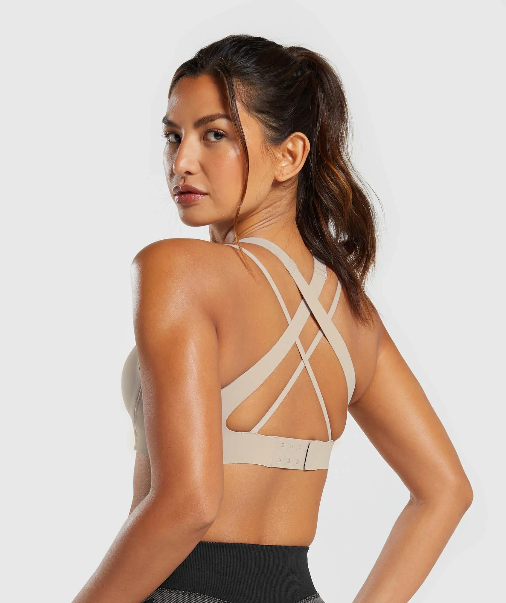 Gymshark Apex Limit Sports Bra - Stone Pink