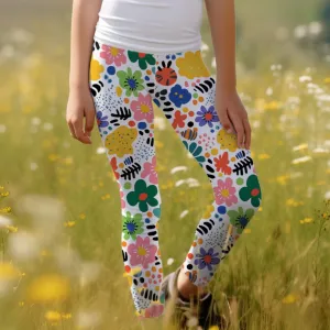 Kids Playful Floral Leggings