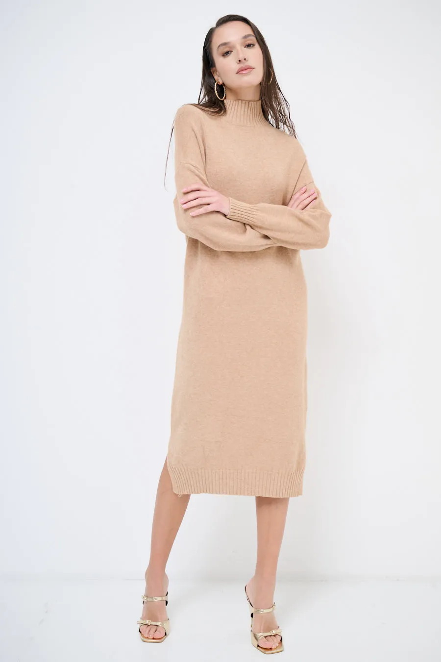 Midi knit sweater dress wholesale