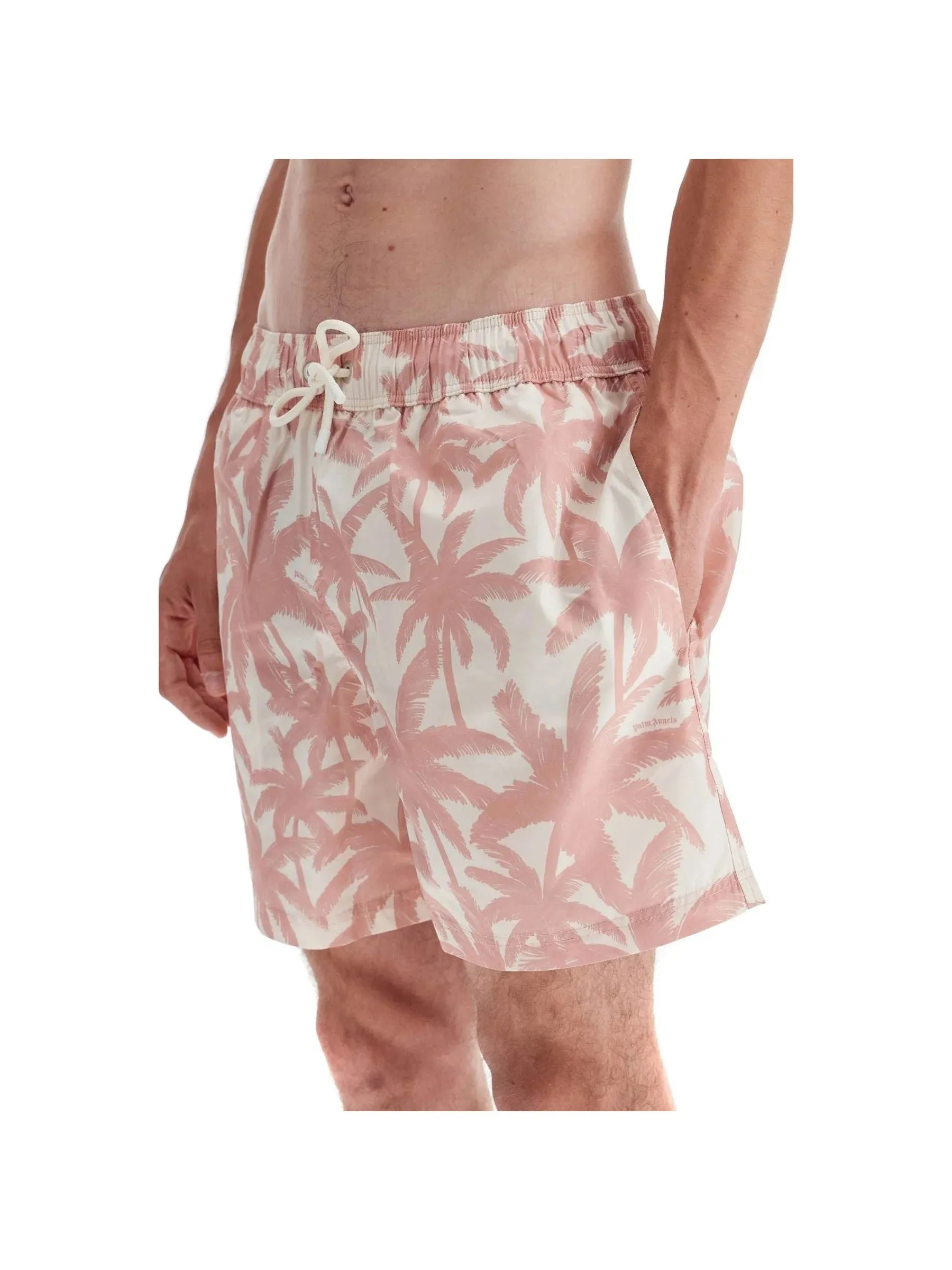 Palm Tree Print Relaxed Shorts