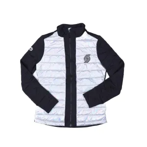 Portland Trail Blazers Levelwear Women's Silver & Black Nora Jacket