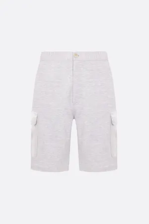 Relaxed Jersey Cargo Shorts