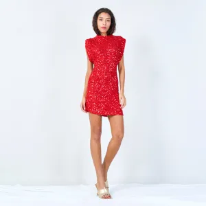 Sleeveless sequin mini dress wholesale