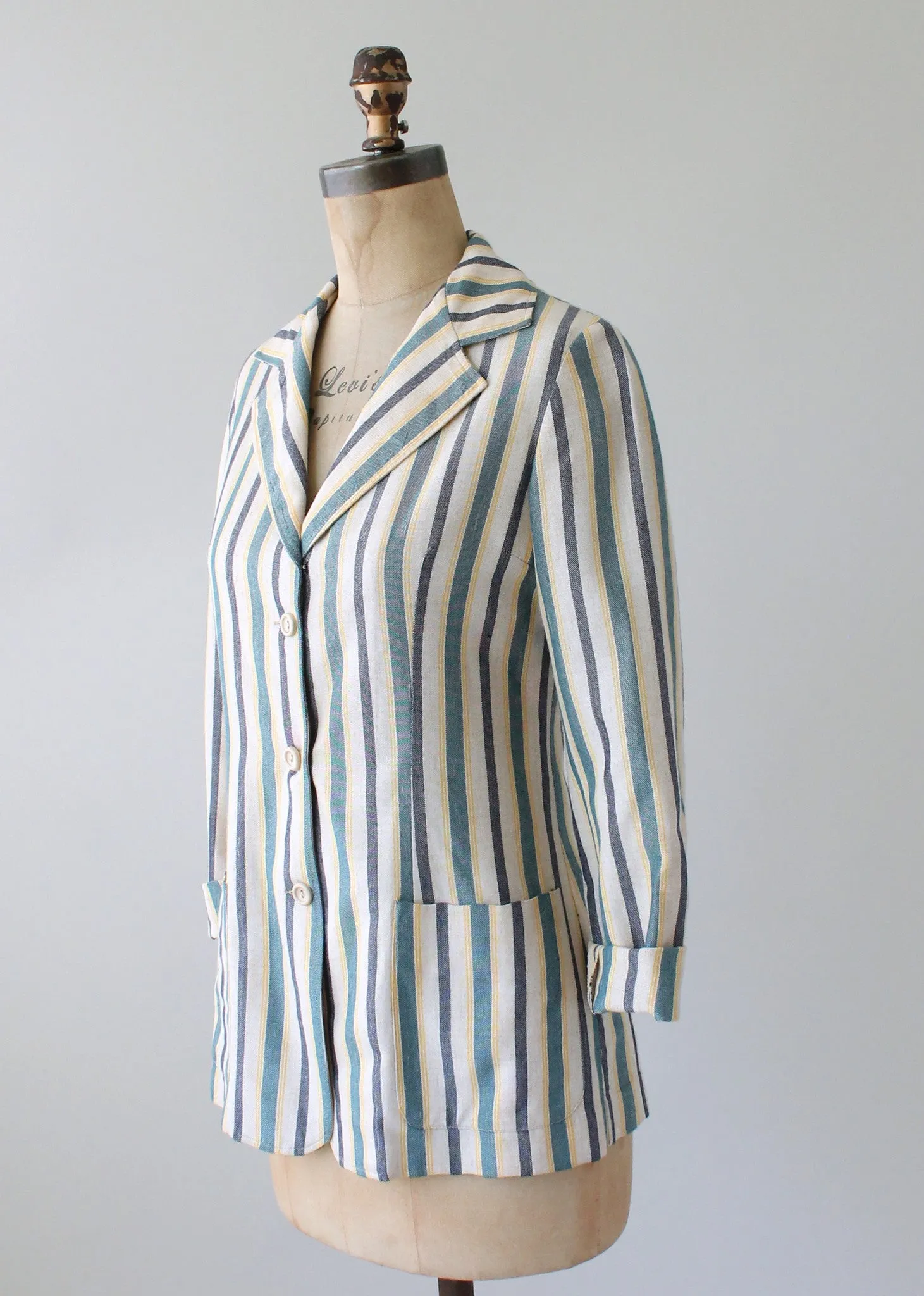 Vintage 1960s French Striped Jacket