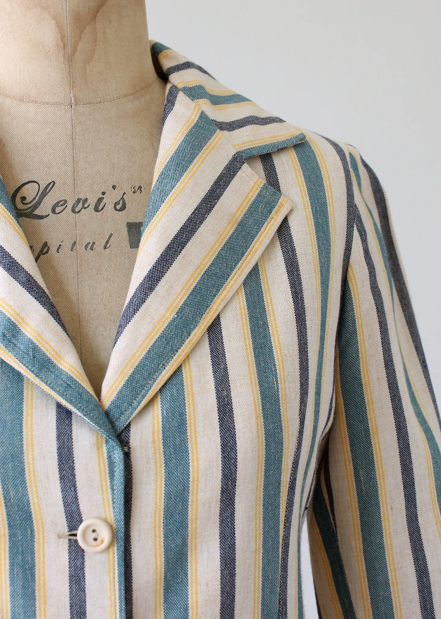 Vintage 1960s French Striped Jacket