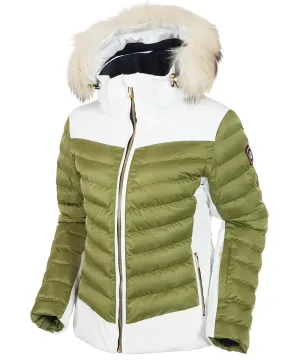 Women's Layla Waterproof Quilted Stretch Jacket With Removable Fur Ruff